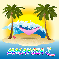 Image showing Malaysia Holiday Shows Kuala Lumpur And Beaches