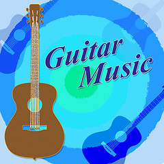 Image showing Guitar Music Shows Acoustic Guitarist Rock Musician