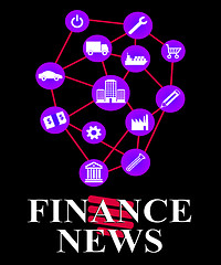 Image showing Finance News Shows Money Headlines And Information