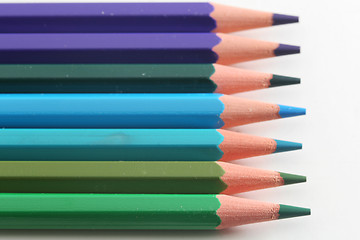 Image showing blues pencils