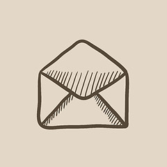 Image showing Envelope sketch icon.