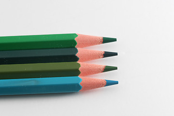 Image showing green color pencil