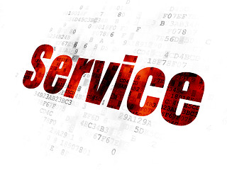 Image showing Business concept: Service on Digital background
