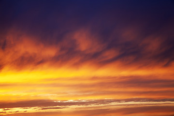 Image showing sky during sunrise