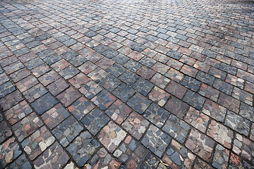 Image showing paving tiles, close-up