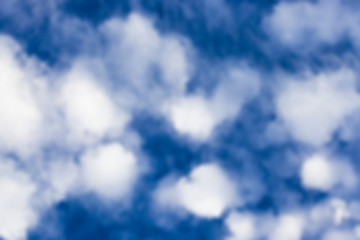 Image showing sky with clouds , defocus