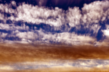Image showing sky with clouds , defocus
