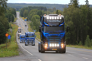 Image showing Scania Truck of Nima Transport in Convoy