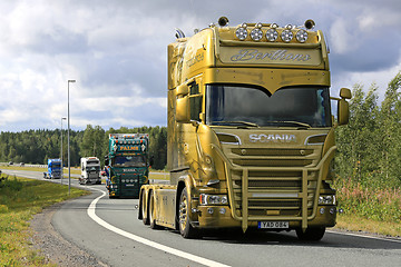 Image showing Berthons Scania V8 Vikings on Truck Convoy