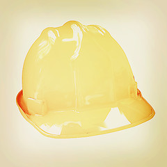 Image showing Hard hat. 3D illustration. Vintage style.