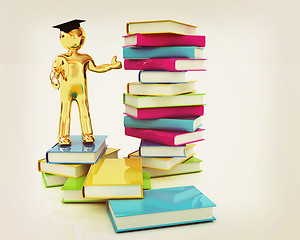 Image showing The world is opened for you. Global Education . 3D illustration.