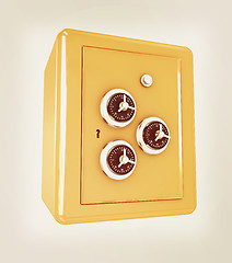 Image showing safe. 3D illustration. Vintage style.