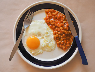 Image showing Vegetarian English breakfast