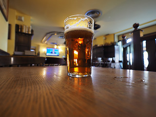 Image showing British ale beer pint