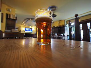 Image showing British ale beer pint