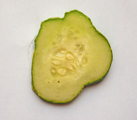 Image showing Sliced Cucumber vegetable