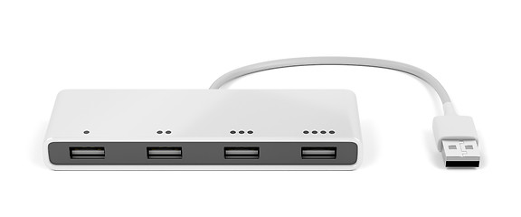 Image showing White usb hub