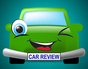 Image showing Car Review Means Motor Evaluation And Feedback