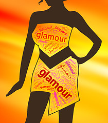 Image showing Glamour Clothes Represents Clothing Glamorous And Vogue