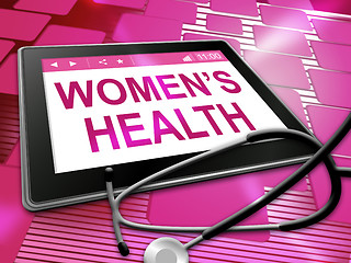 Image showing Womens Health Shows Female Care 3d Illustration