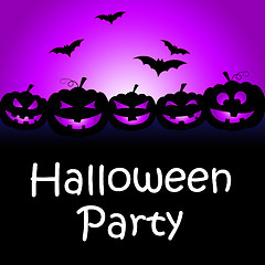 Image showing Halloween Party Shows Parties Celebration And Having Fun