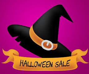 Image showing Halloween Sale Indicates Trick Or Treat 3d Illustration