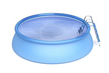 Image showing Portable swimming pool