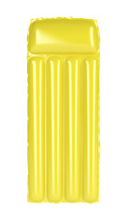 Image showing Yellow inflatable beach mattress