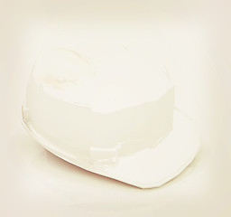 Image showing Hard hat. 3D illustration. Vintage style.