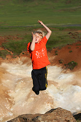 Image showing jumping boy