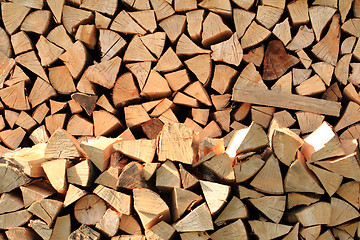 Image showing natural firewood texture