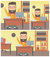Image showing Successful businessman vector illustration.
