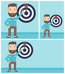 Image showing Achievement of business goal vector illustration.