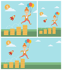 Image showing Successful business start up vector illustration.