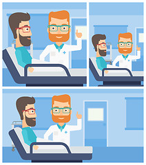 Image showing Doctor visiting patient.