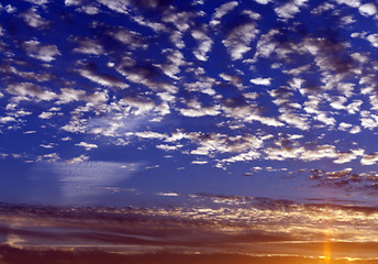 Image showing the sky during sunset