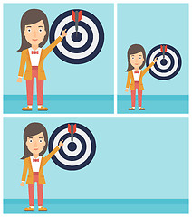 Image showing Achievement of business goal vector illustration.