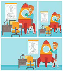 Image showing Business start up vector illustration.