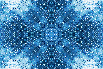 Image showing Abstract pattern of water drops