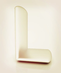 Image showing 3D metall letter \