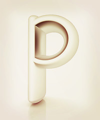 Image showing 3D metall letter \