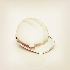 Image showing Hard hat. 3D illustration. Vintage style.