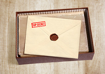 Image showing old secret envelope