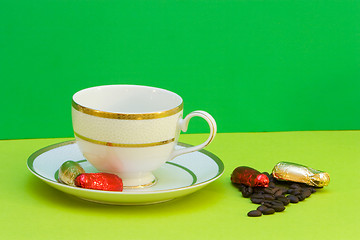 Image showing coffee and chocolates