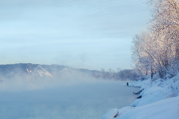 Image showing Winter river landscape