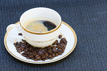 Image showing coffee bean cup