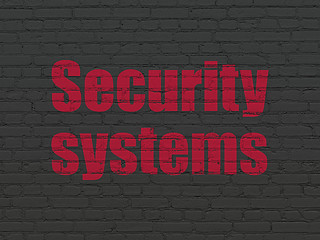 Image showing Protection concept: Security Systems on wall background