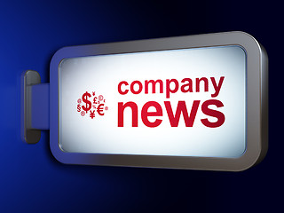 Image showing News concept: Company News and Finance Symbol on billboard background