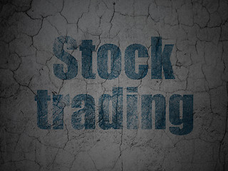 Image showing Finance concept: Stock Trading on grunge wall background