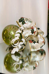 Image showing christmas bow on white